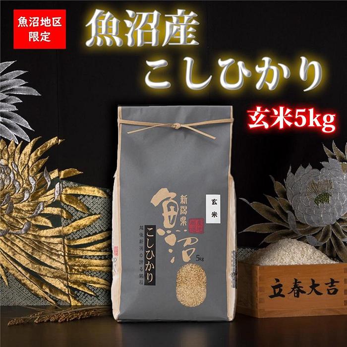 【ふるさと納税】【令和5年産】魚沼産コシヒカリ（玄米5kg）