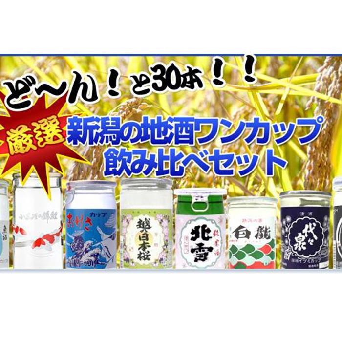 酒処・新潟の地酒ワンカップ30銘柄飲み比べ