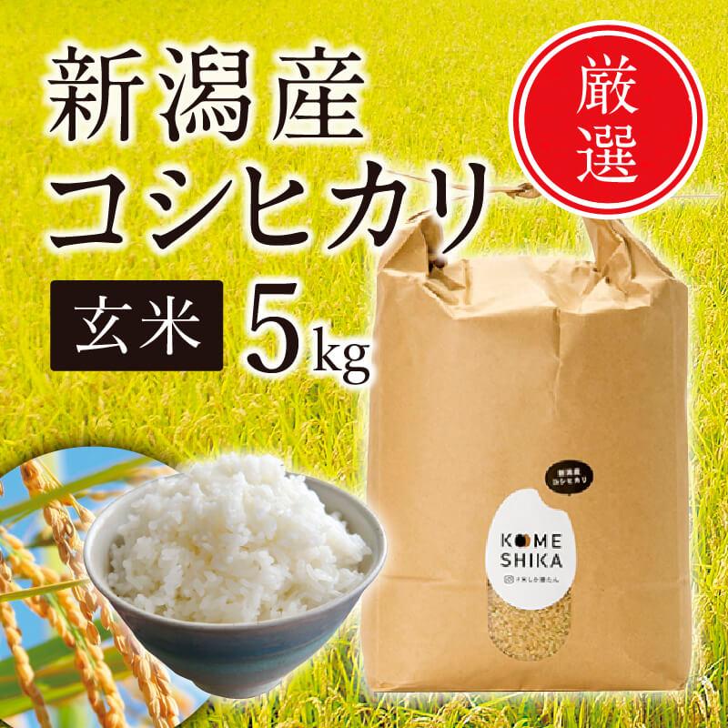 【令和5年産米】新潟産コシヒカリ 玄米5kg