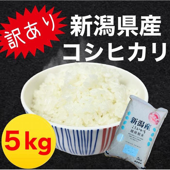 【ふるさと納税】【訳あり！】新潟県産コシヒカリ 5kg | 