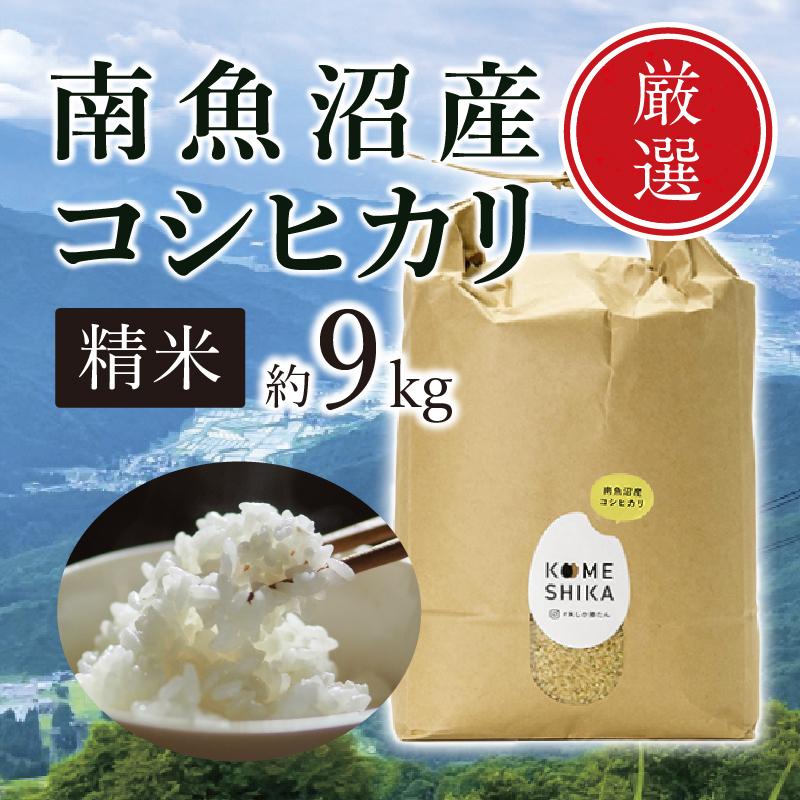 【令和5年産米】【雪室貯蔵】南魚沼産コシヒカリ 精米約9kg 精米したてをお届け