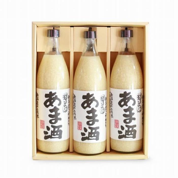 浮き麹「あま酒」900ml×3[化粧箱] | 飲料 あまざけ ソフトドリンク 人気 おすすめ 送料無料