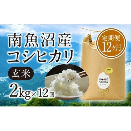 【令和5年産米】【定期便12ヵ月】雪室貯蔵 南魚沼産コシヒカリ 玄米2kg×12回 | お米 こめ 食品 人気 おすすめ 送料無料