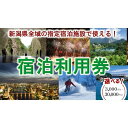 【ふるさと納税】【宿泊利用券】新潟県内の指定宿泊施設で使える 3 000円分～30 000円分 全5種類 | 旅行券 宿泊券 旅行 宿泊 トラベル 体験 チケット 予約 観光 温泉 ホテル 旅館