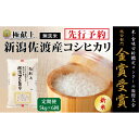 【ふるさと納税】【毎月定期便 6ヵ月】【令和7年産新米・先行予約】<無洗米>金賞受賞 新潟県佐渡産コシヒカリ 5kg全6回 | お米 こめ 白米 食品 人気 おすすめ 送料無料