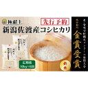 【ふるさと納税】【毎月定期便 6ヵ月】【令和7年産新米・先行予約】金賞受賞 新潟県佐渡産コシヒカリ 10kg全6回 | お米 こめ 白米 食品 人気 おすすめ 送料無料