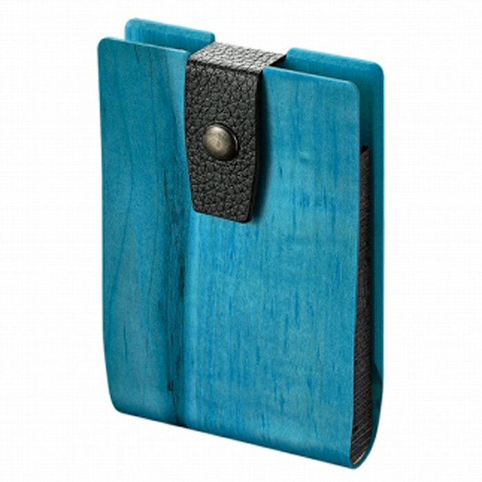 【ふるさと納税】【百年物語プロジェクト】 名刺入れ タテ型コンパクト 『ブルー』 | 雑貨 小物 ファッ..