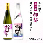 【ふるさと納税】高野酒造 水の都 柳都 純米大吟醸・吟醸酒セット 720ml×2本　【純米大吟醸酒・お酒・日本酒・吟醸酒】