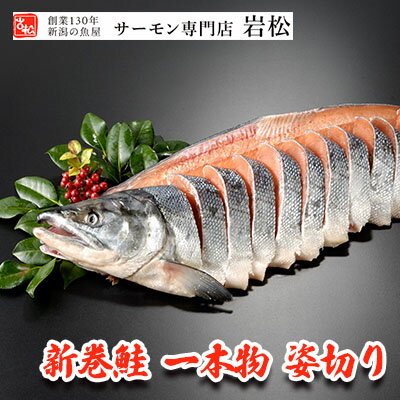【ふるさと納税】新巻鮭姿切り 1尾 新巻鮭 鮭 さけ サケ 