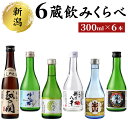 【ふるさと納税】新潟6蔵元日本酒のみくらべ6本セット 【 お酒 越後鶴亀 峰乃白梅酒造 塩川酒造 DHC酒造 越後酒造場 宝山酒造 晩酌 普通酒 本醸造 純米 特別純米 】