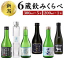 【ふるさと納税】新潟6蔵元のみくらべ6本セット　【 お酒 吟