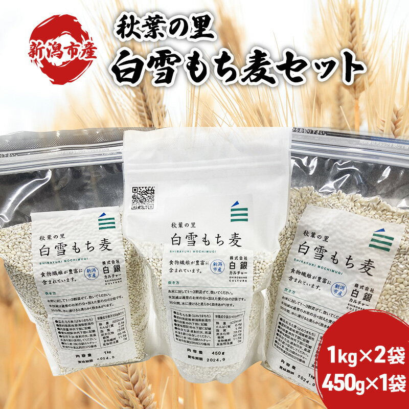 もち麦セット [ 雑穀 はねうまもち 食物繊維 国産 日本産 新潟県産 もちもち 麦ごはん ]