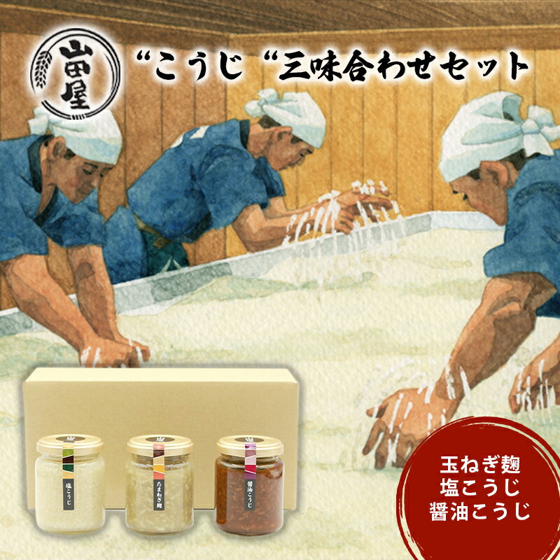 25位! 口コミ数「0件」評価「0」“こうじ“三味合わせセット　【 調味料 料理 調理 味付け 和食 日本食 玉ねぎ麹 醤油こうじ 塩こうじ 】