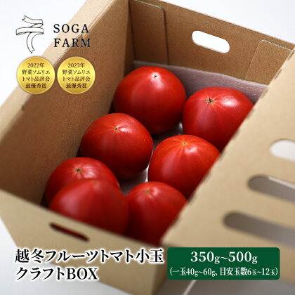 【2024年6月発送】SOGA FARM　越冬フルーツトマト小玉　クラフトBOX 2024年 先行予約 トマト 野菜 フルーツトマト 高糖度 とまと 新潟　【 新潟市 】　お届け：2024年6月上旬～6月下旬
