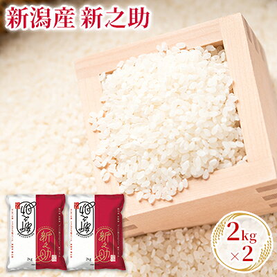 [先行予約]R8年産新潟産新之助 2kg×2 お米 精米 白米 ご飯 ブランド米 銘柄米 おにぎり お弁当 産地直送 お届け:2026年10月中旬〜2027年10月中旬