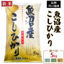 【ふるさと納税】新米予約 令和7年産 米 定期便 5kg 魚沼 新潟 コシヒカリ 選べる 1回 3回 6回 3ヶ月 6ヶ月 新潟こしひかり 精米 白米 お米 新潟県魚沼産コシヒカリ(長岡川口地域)(越後農産)