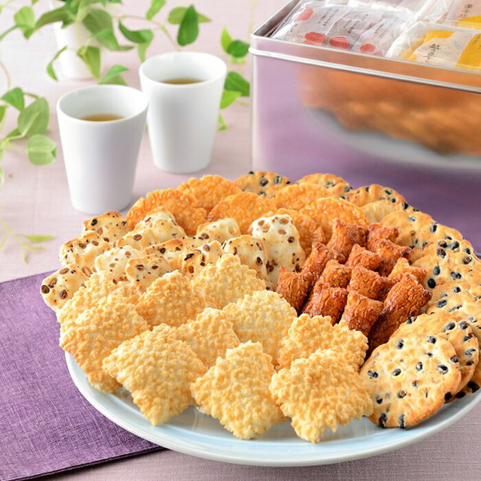【ふるさと納税】米菓 あられ おかき 食べ比べ 新潟 F3-05越後抄大缶【新潟味のれん本舗】