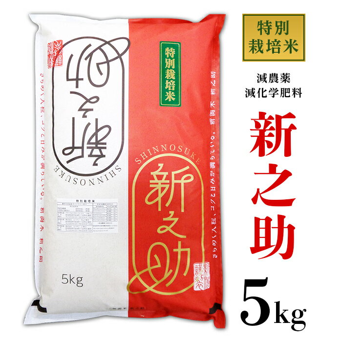 【ふるさと納税】米 新之助 5kg 白米 B7-05新潟県長岡産新之助5kg（特別栽培米）