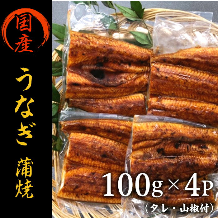 【ふるさと納税】うなぎ 鰻 国産 小分け 蒲焼き 個包装 H7-10国産うなぎ蒲焼 100g×4P（タレ・山椒付）