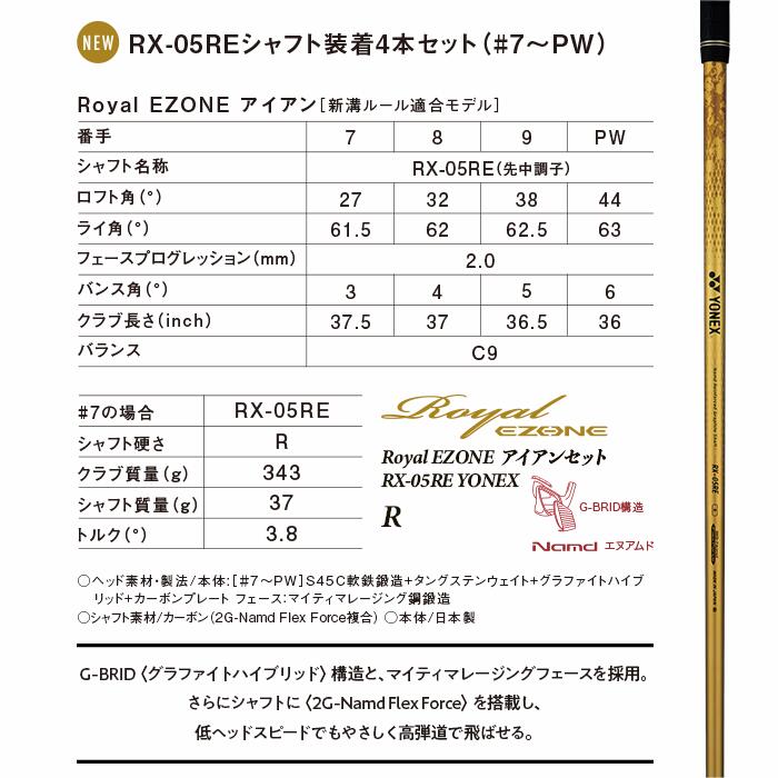 【ふるさと納税】97-04I【R】Royal EZONE アイアンセット RX-05RE YONEX