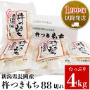 【ふるさと納税】餅 もち 切もち 切り餅 個別包装 新潟 75M-06-RCF【1月中旬発送】新潟県長岡産杵つきもち4kg（88切れ）（クラウドファンディング対象）