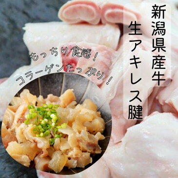 【ふるさと納税】 76-91新潟県産牛（長岡産） 生アキレス腱（牛すじ）1.5kg（500g×3）コラーゲンたっぷり！ぷるぷる食感！