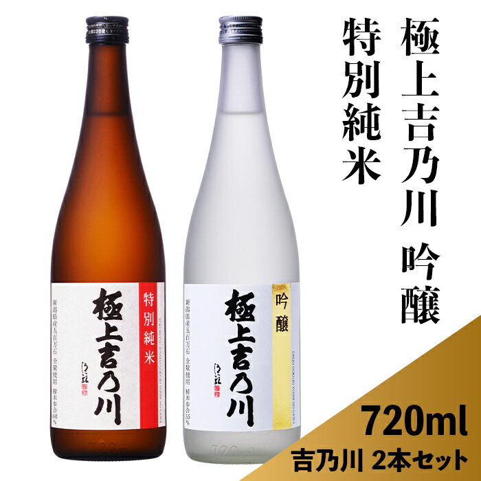 日本酒 飲み比べ 新潟 95-B0極上吉乃川 吟醸・特別純米 720ml×2本セット