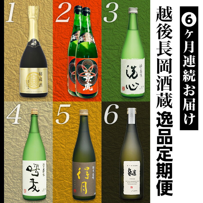 1位! 口コミ数「0件」評価「0」日本酒 飲み比べ 新潟 A0-49【6ヶ月連続お届け】越後長岡酒蔵逸品定期便