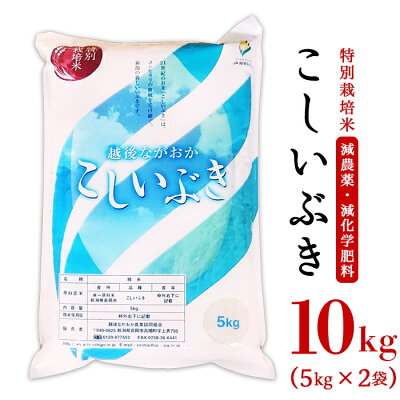 楽天ふるさと納税　【ふるさと納税】米 10kg 白米 新潟 令和5年 75-3K101新潟県長岡産特別栽培米こしいぶき10kg（5kg×2袋）