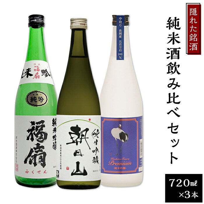 日本酒 飲み比べ 新潟 C1-99隠れた銘酒純米酒飲み比べセット 720ml×3本