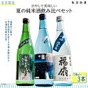 【ふるさと納税】日本酒 飲み比べ 新潟 C1-C3A冷やして美味しい夏の純米酒飲み比べセット 720ml×3本