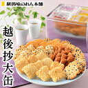 米菓 あられ おかき 食べ比べ 新潟 F3-05越後抄大缶【新潟味のれん本舗】