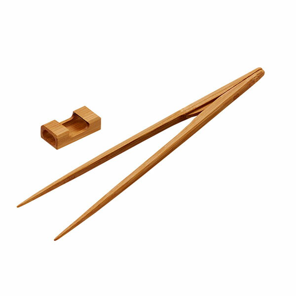 [YORI-SO] 磁石の力で掴みやすい お食事&取分け・盛付けに お箸トング 23cm 竹