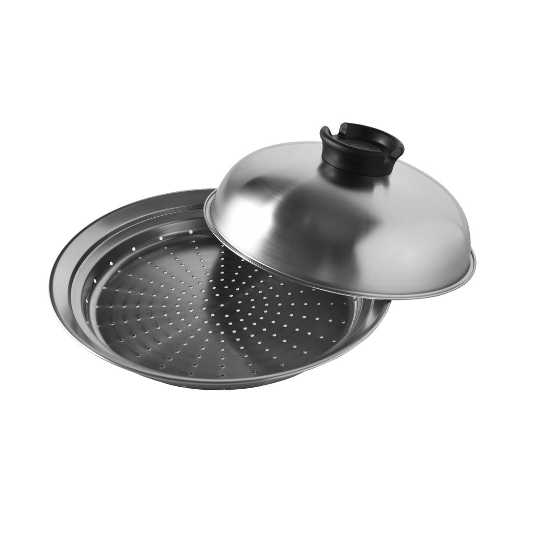 QVCで紹介　のせるだけで簡単蒸し器