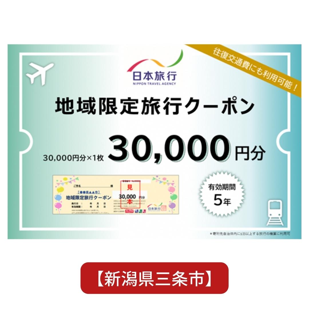 楽天新潟県三条市【ふるさと納税】[新潟県三条市] 地域限定旅行クーポン 30,000円分 日本旅行 【100S002】