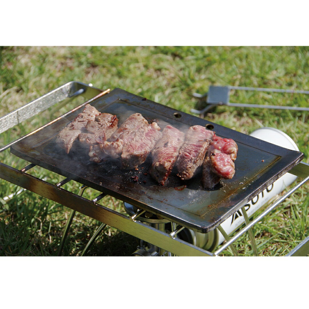 【ふるさと納税】[ベルモント] 極厚鉄板 ハンドル付き キャンプ用品 アウトドア用品 バーベキュー bbq 【011S049】