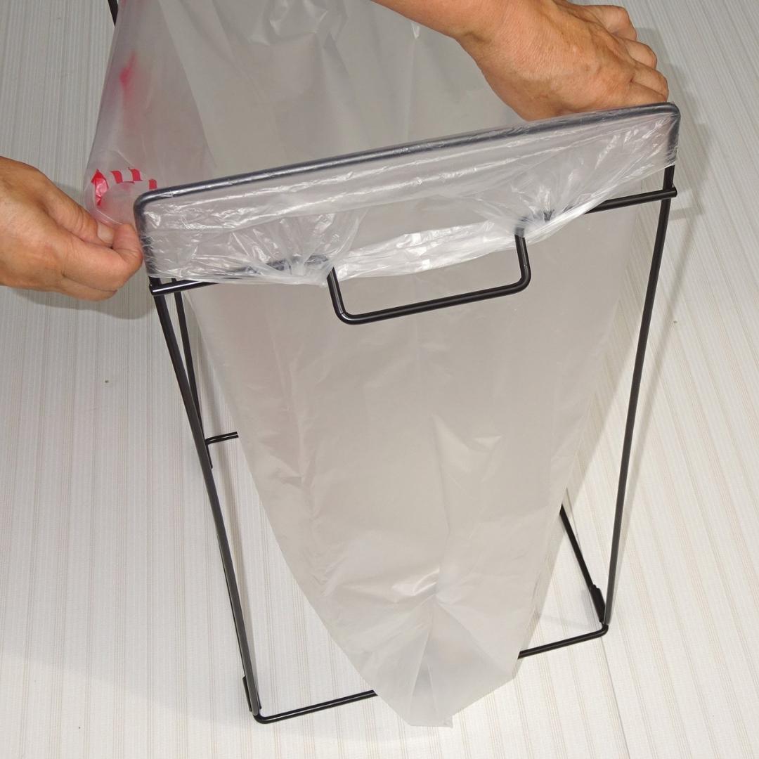 【ふるさと納税】ゴミ袋スタンド シンプル ごみ箱 ゴミホルダー 組立式 燕三条製 [株式会社オビタス]【010S368】