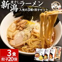 【ふるさと納税】[煮干し中華　八] 新潟煮干しラーメン、つけ麺3食+餃子20個（冷凍ラーメン 冷凍つけ麺 ぎょうざ 新潟ラーメン） 【010..