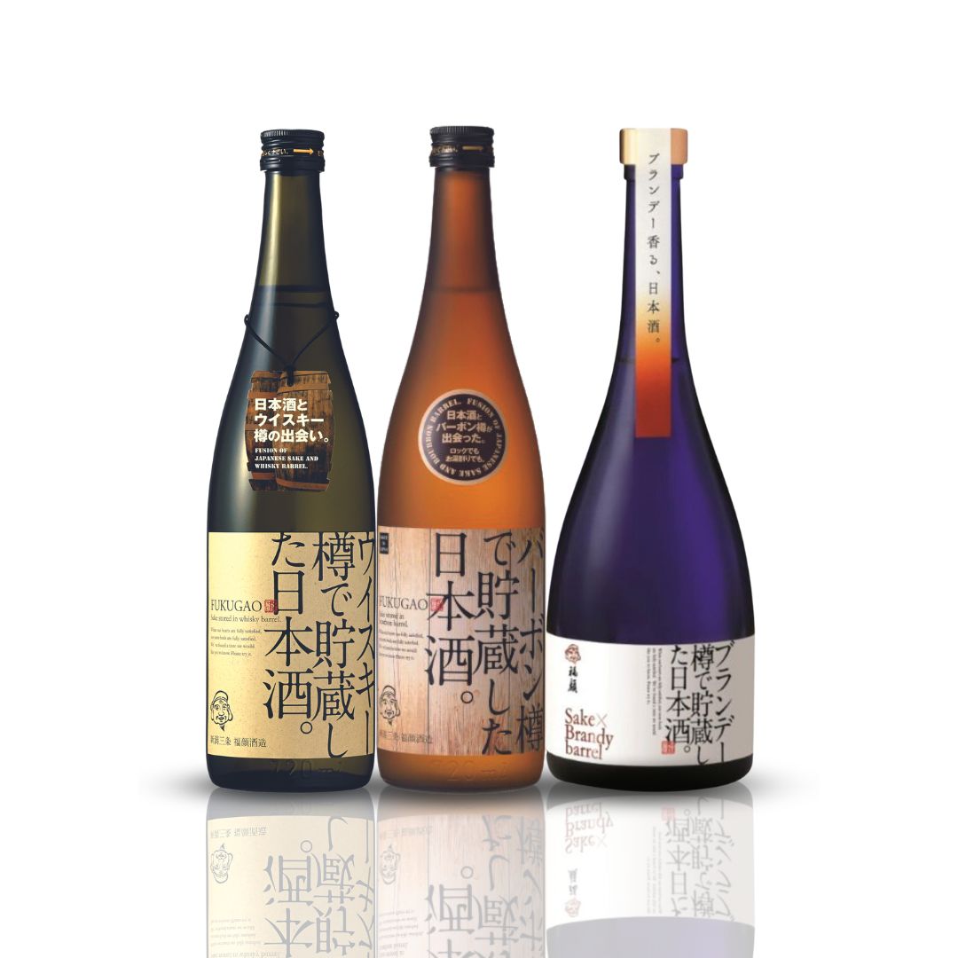 【ふるさと納税】洋酒樽で貯蔵した日本酒飲み比べセット 3種 (720ml×2本、750ml×1本) 日本酒 新潟県 ウィスキー樽 バーボン樽 ブランデー樽 [福顔酒造] 【024S020】