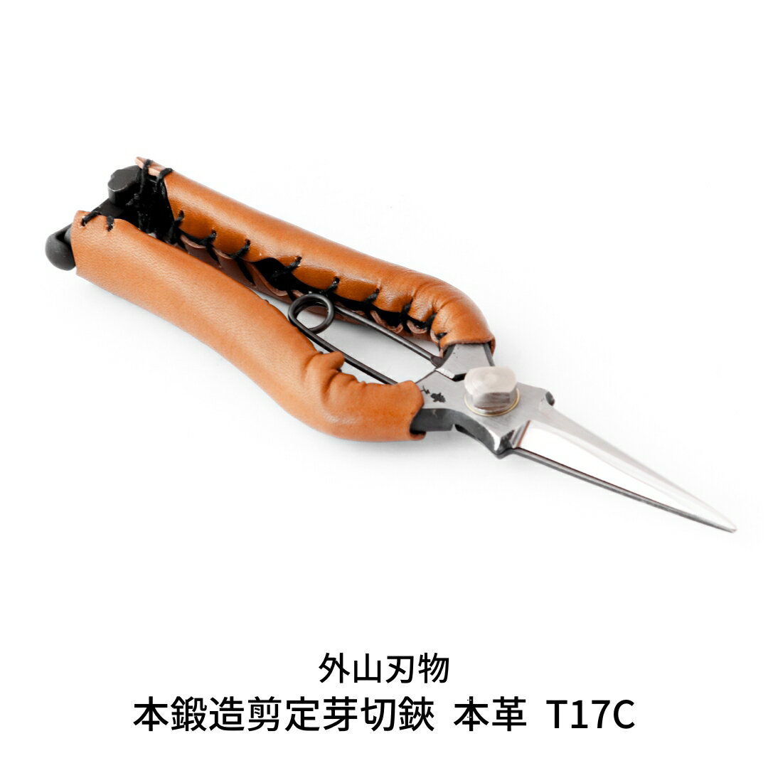 【ふるさと納税】[外山刃物] 本鍛造剪定芽切鋏 本革 T17C（ハサミポーチR4付） 【048S007】