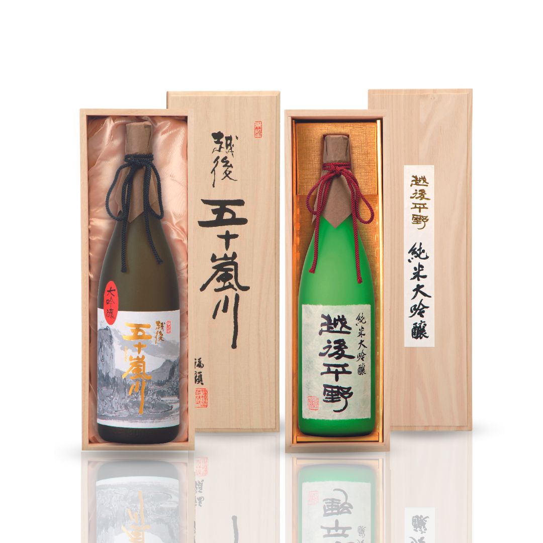 大吟醸原酒・純米大吟醸 日本酒セット(1.8L×2本)日本酒 大吟醸原酒 純米大吟醸 一升瓶 [福顔酒造] 