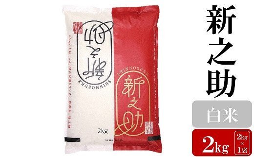 【ふるさと納税】【令和5年産米】お米と共に200年の松村商店直送！ 新之助 白米 2kg【 新潟県 柏崎市 】