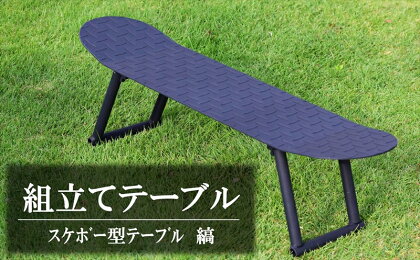 こんなの見たことない！キャンプやインテリアにもアイアン製『スケボー型テーブル 縞』アウトドア用品【 新潟県 柏崎市 】