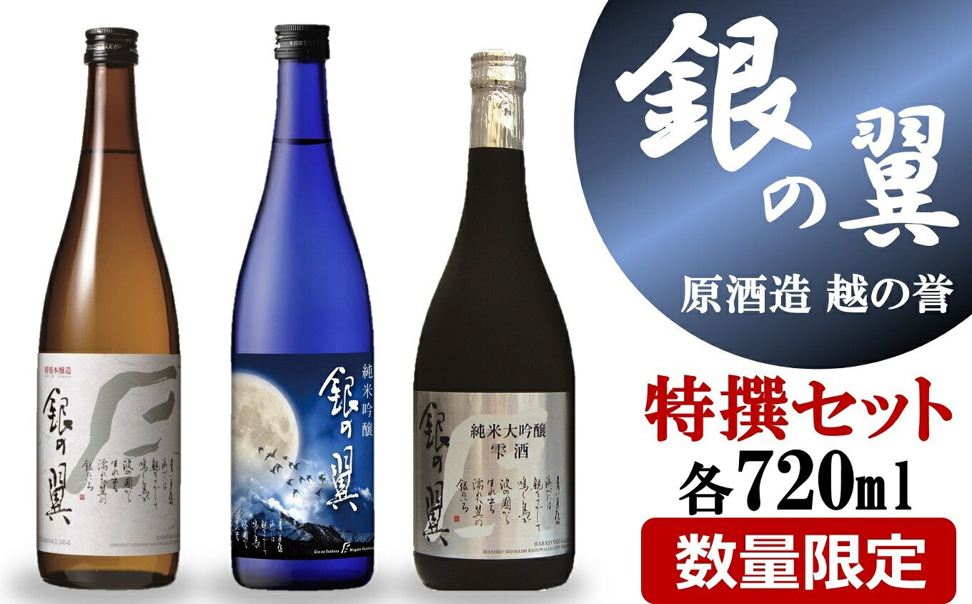 【ふるさと納税】越の誉「越後の酒蔵 銀の翼特撰セット」 新潟