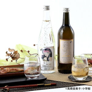 【ふるさと納税】 うる星やつら ラムちゃんのお酒と香りを愉しむグラスセット 720ml×2本【 新潟 地酒 新発田市 日本酒 ふじの井酒造 吟醸酒 リキュール 金箔 うる星やつら ラムちゃん セット 720ml 2本 E27 】