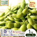 【ふるさと納税】 晩酌のお供におすすめ! 茶豆 1kg 【 数量限定 1kg 茶豆 枝豆 先行予約 新潟産 ビール 株式会社せいだ 新潟県 新発田市 seida022 】