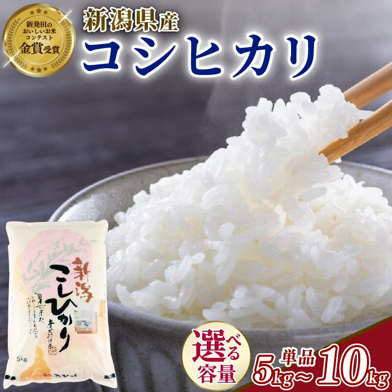 令和7年産 コシヒカリ 選べる容量 5~10kg 単品 配送月 新潟県産 5kg 10kg 玄米不可 新潟県 新潟米 新発田産 新発田 お米 米 こめ コシヒカリ 新発田ファーム 数量限定 新発田ファーム 新潟 新発田 shibatafarm004P
