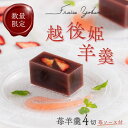 【ふるさと納税】 先行予約 越後姫羊羹 1箱 4切 苺ソース付 fraise yokan 数量限定 羊羹 羊かん 和菓子 越後姫 いちご ドライフルーツ お茶菓子 お菓子 お土産 お歳暮 お中元 贈答用 ギフト 月岡 御まんじゅう処 結城堂 新潟県 新発田市 yukido001