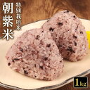 【ふるさと納税】 朝紫米 特別栽培米 1kg 古代米 雑穀 紫米 もち米 黒もち米 減農薬 栄養 健康 米どころ ご飯 新発田産 新潟 米 お米 こめ させ農園...