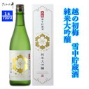 【ふるさと納税】越の初梅 雪中貯蔵酒 純米大吟醸 720ml（箱入） 高の井酒造 日本酒 雪中貯蔵 720ml 新潟県 小千谷市 r05-015-020